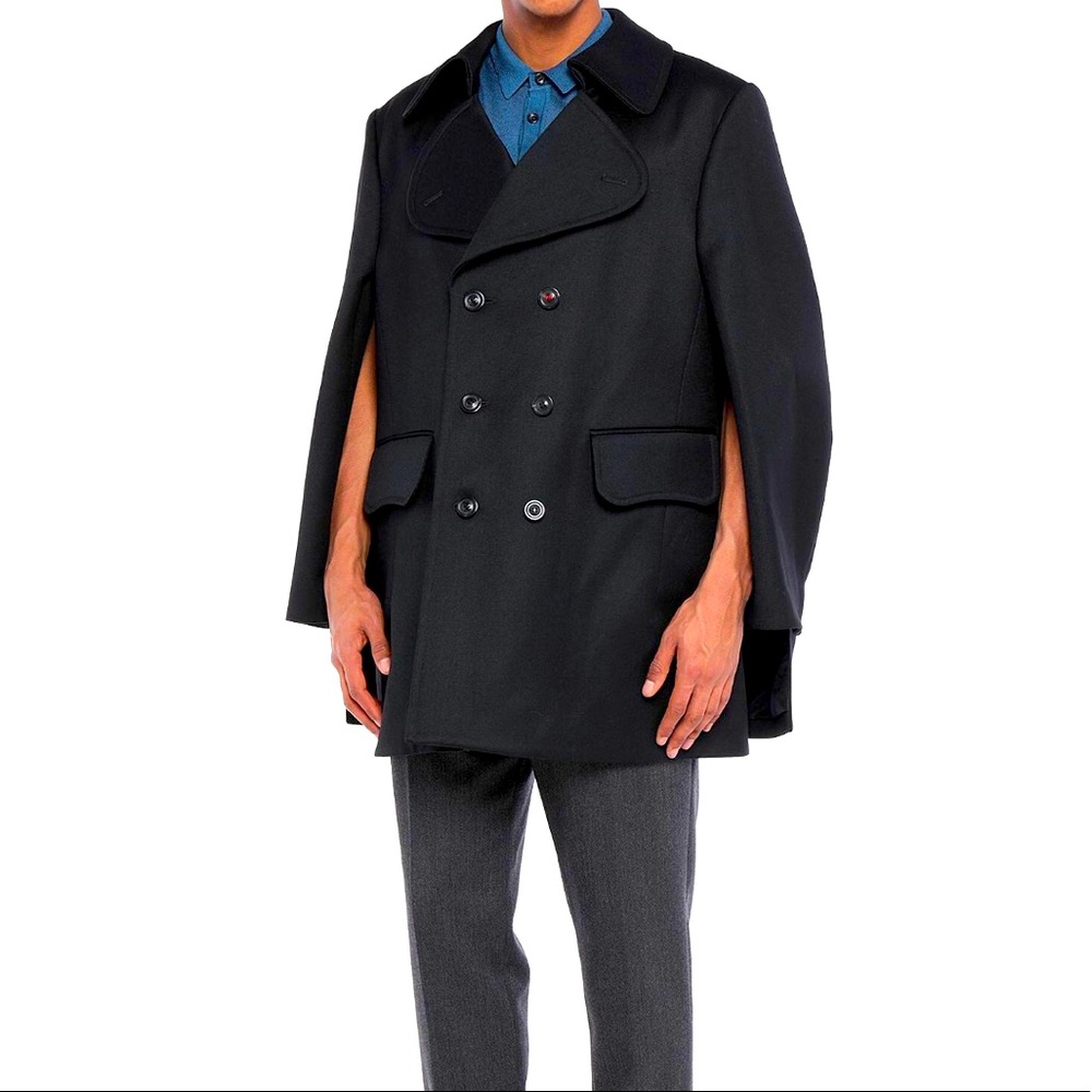 Madison Margiela Mens Double Breasted Cape blazer